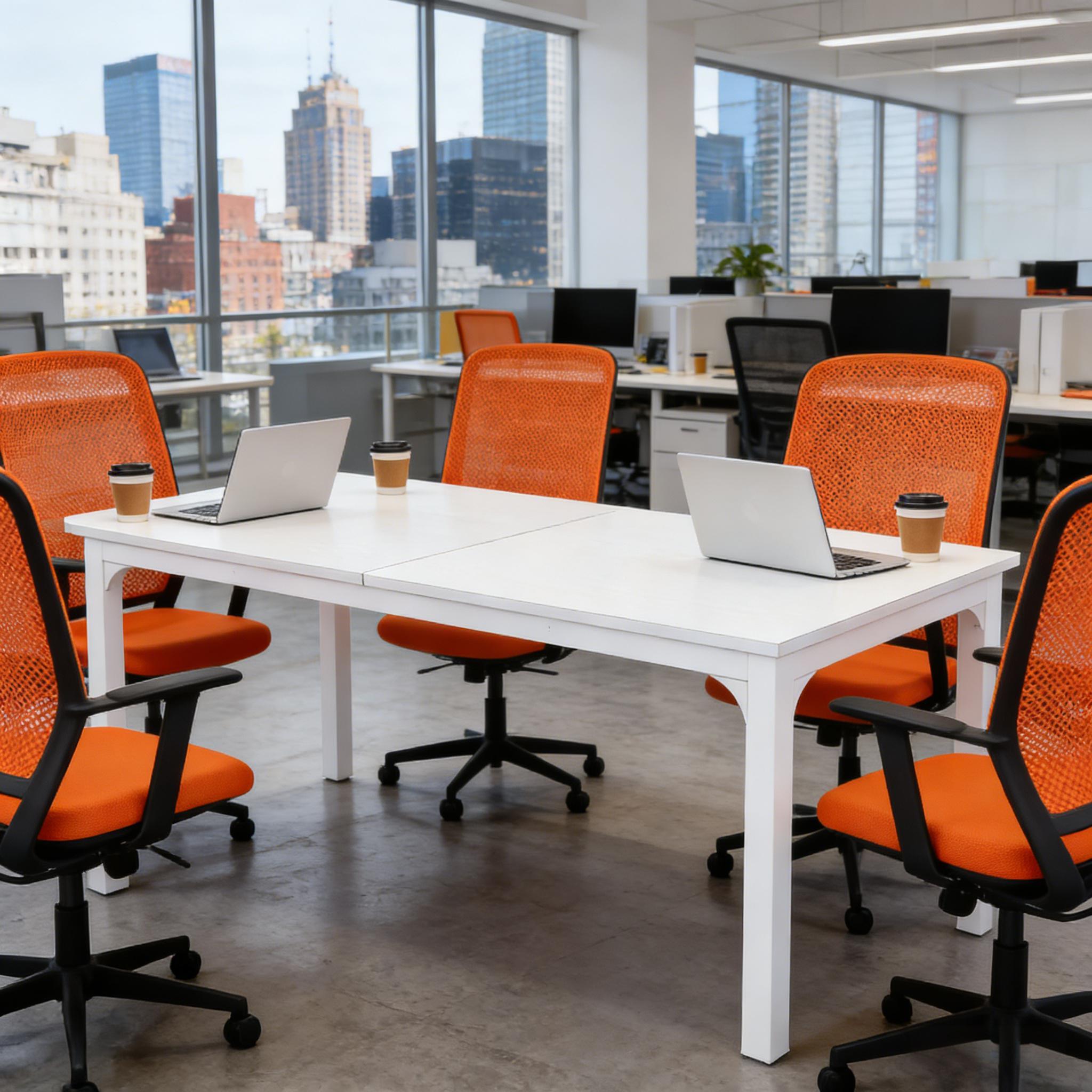 Dual Workspace Desk,Conference Table,Rectangle Computer Desk - Image 2