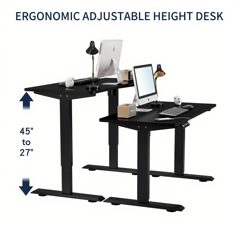 Electric Standing Desk Height Adjustable Desk For Home And Office Computer Table Gaming Desk Modern Luxiury Table 55 Lift-up Desk