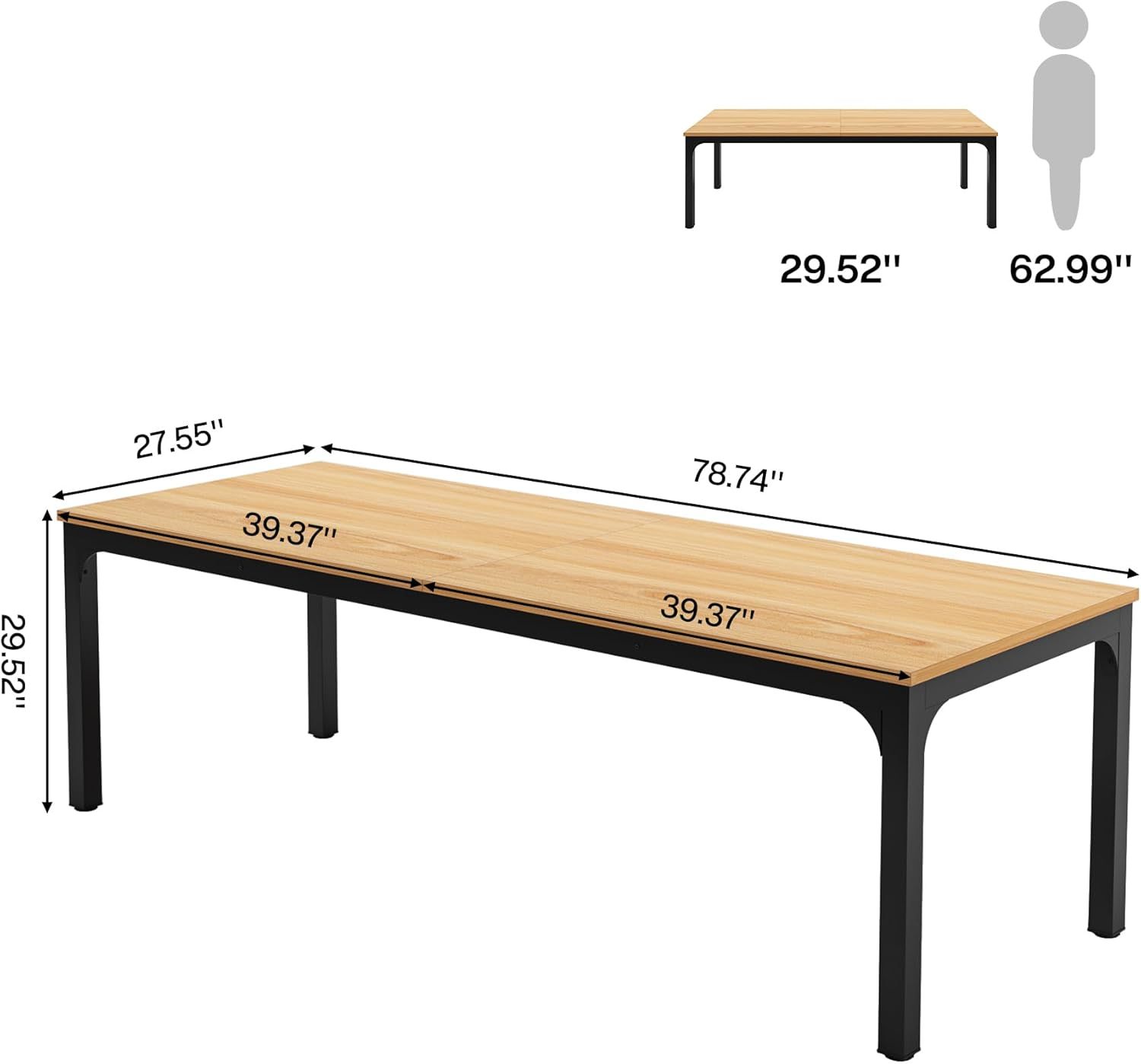 Rectangle Executive Desk,Office Desk - Image 7
