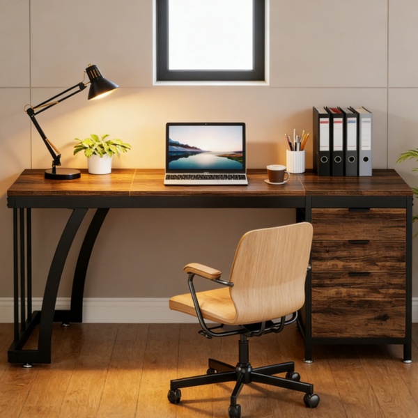 Industrial Computer Desk - Image 5