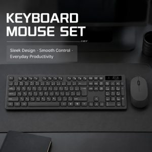 Wireless 2.4G Chocolate Keyboard And Mouse Set For Desktop And Laptop - Waterproof Wireless Keyboard And Mouse Set