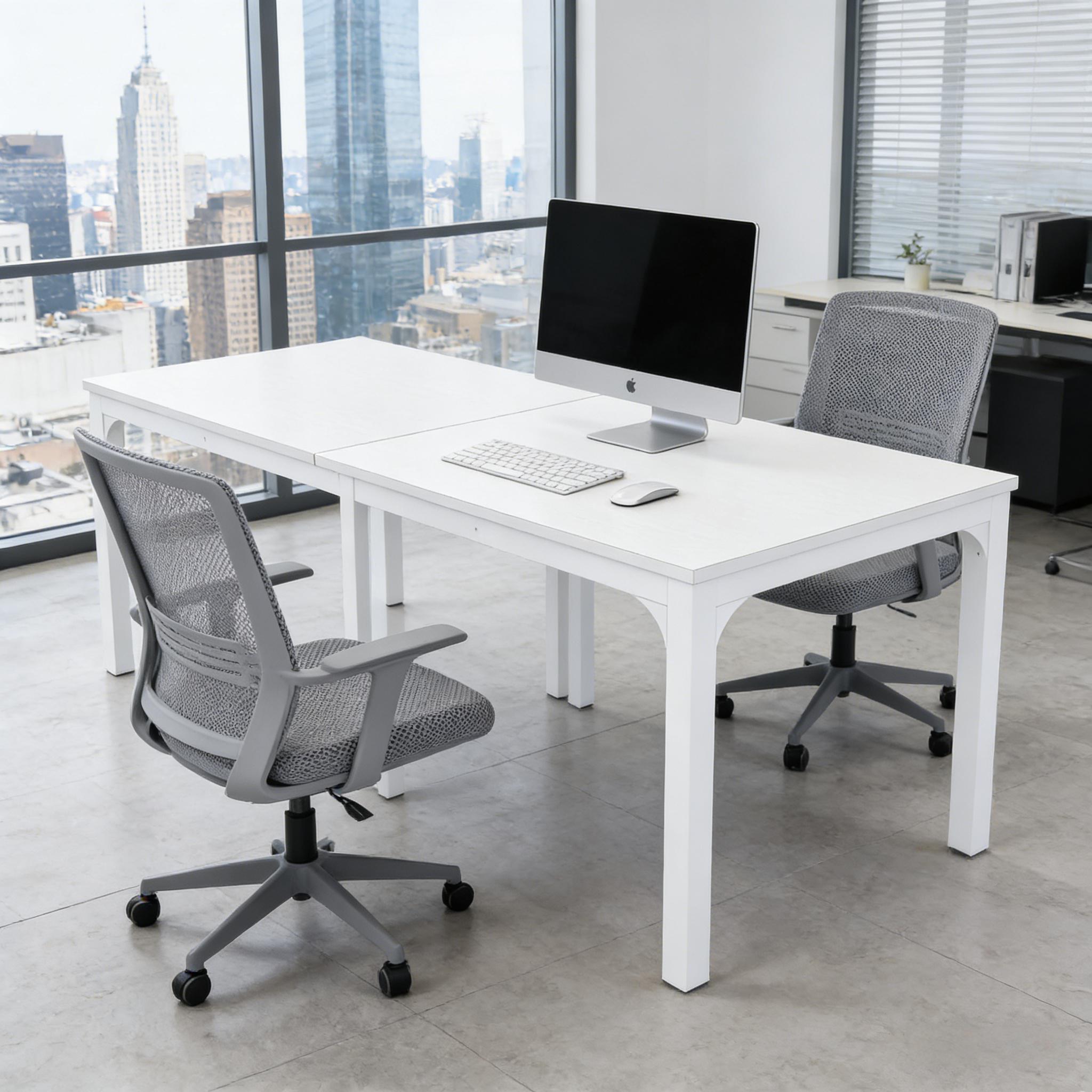 Dual Workspace Desk,Conference Table,Rectangle Computer Desk - Image 4